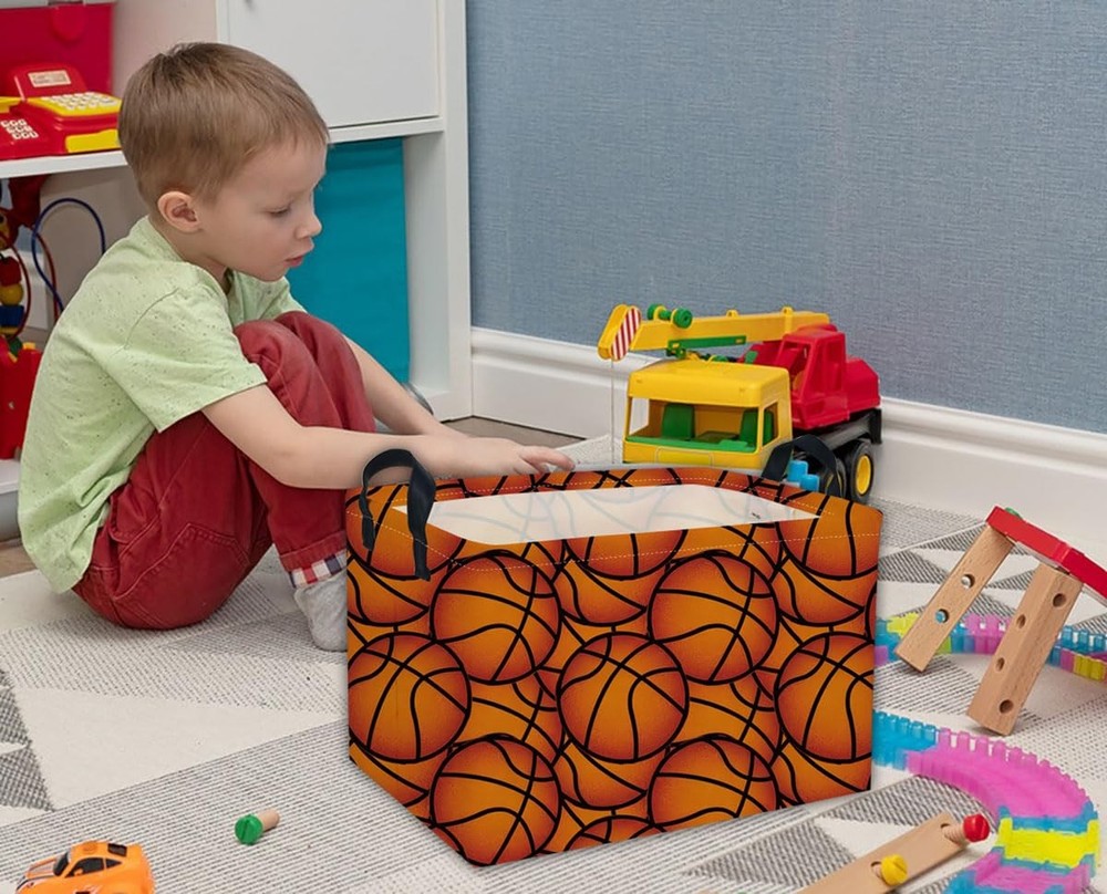 DDBASKET Rectangular Basketball Baskets Gift Basket Empty Kids Storage Bins B...