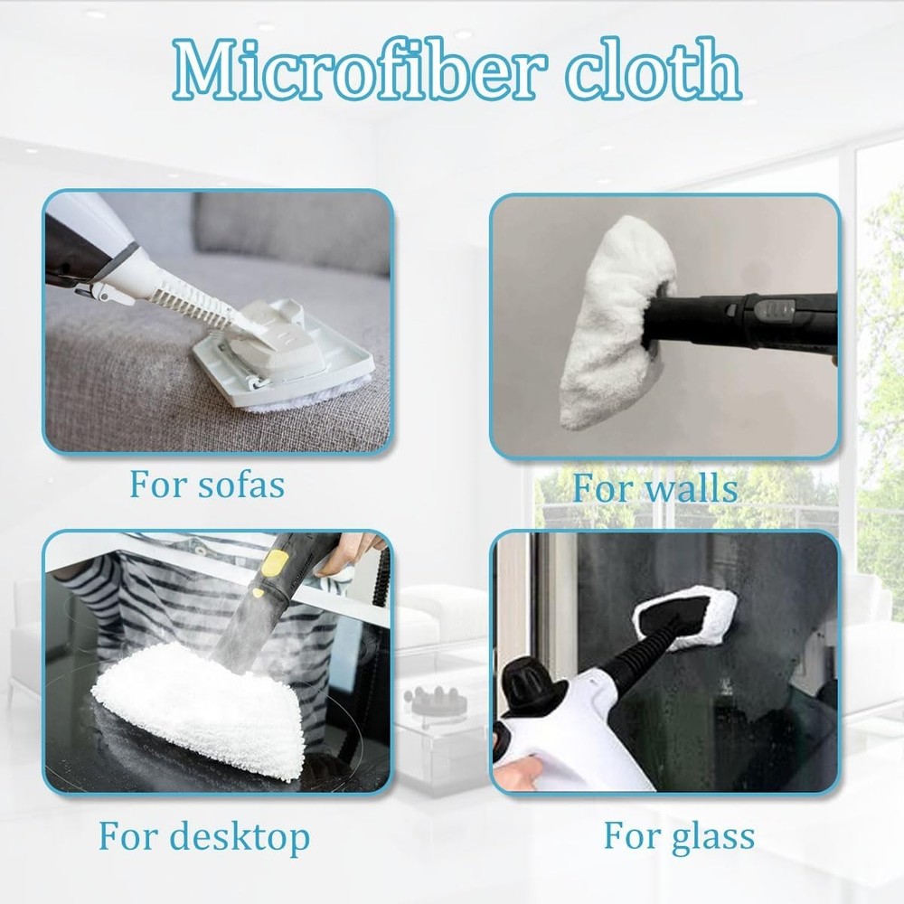 Microfiber Cloths for Handheld Steam Cleaner Reusable Washable Rags10