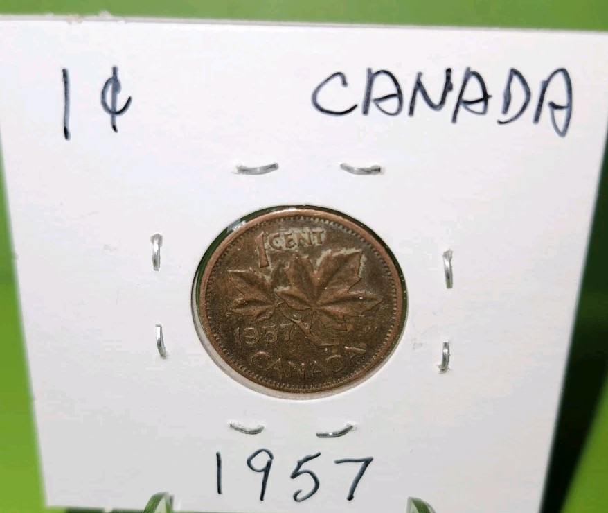 1957 Canada One Cent Canadian Penny