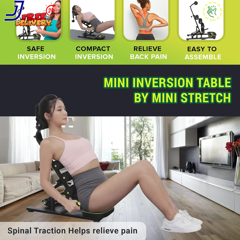 Mini Inversion Table by Relieve Back Pain Re-Align Spine Stretch Back and Neck