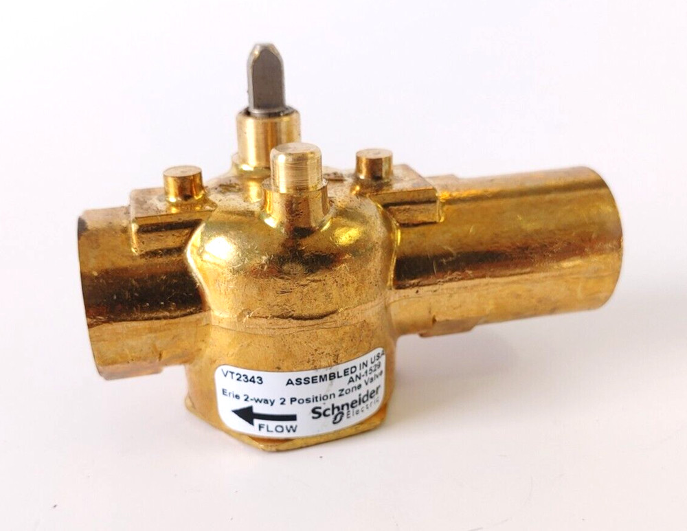 Schneider Electric 3/4" Control Zone Valve Body Erie 2 Way 2 Position VT2343