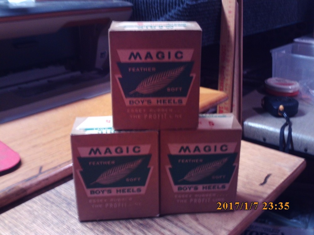 NOS Magic Feather Boys Heeels Brown