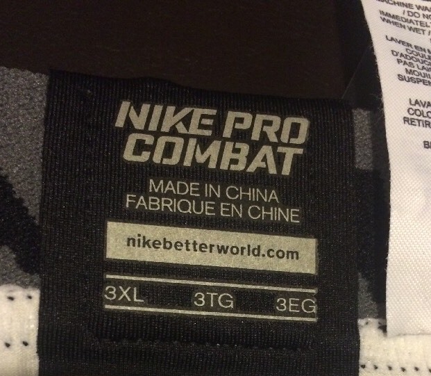 Nwt Nike Drifit Pro Combat Compression Shorts With Hip And Butt Pad Size 3XL D2
