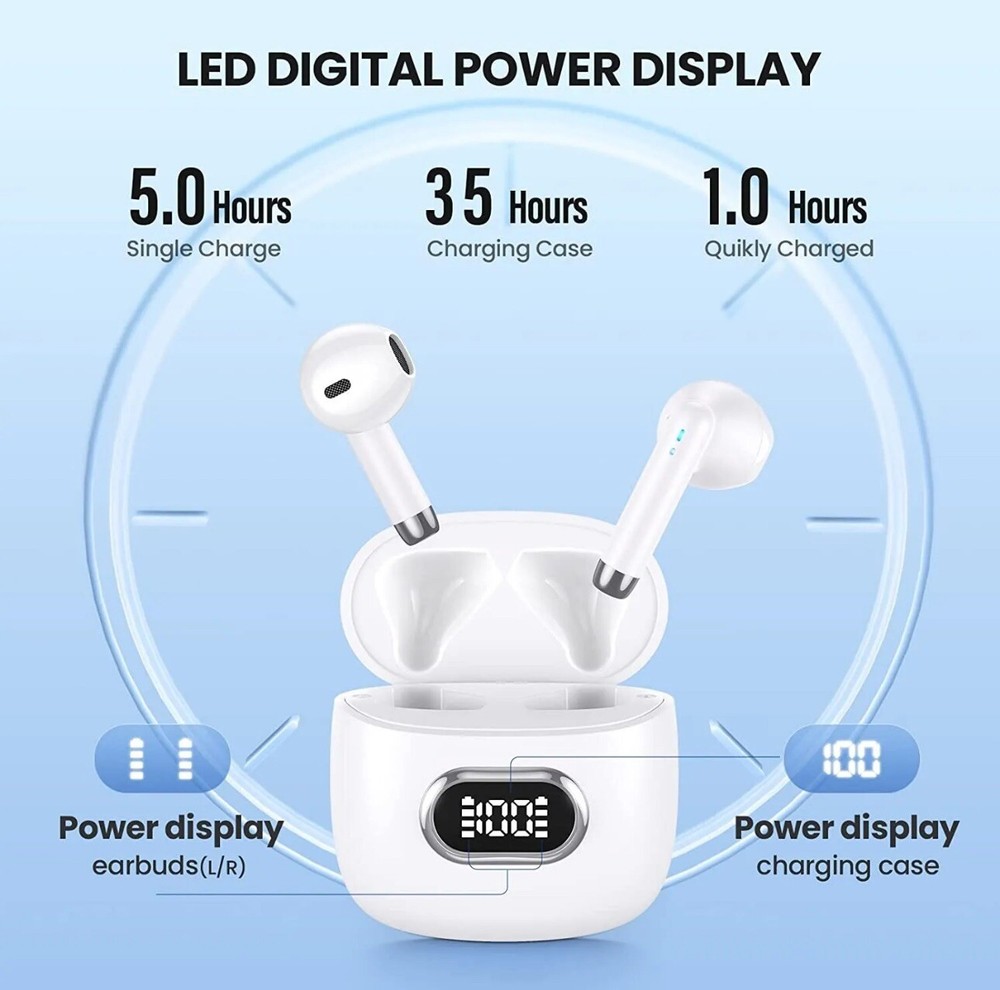 Wireless Headphones TWS Earbuds Bluetooth Stereo Headset for Galaxy Note20
