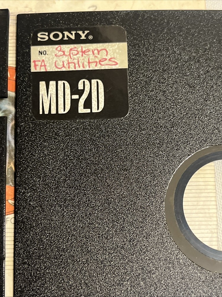 Sony MD-2D Floppy Discs Set Of 2 UNTESTED