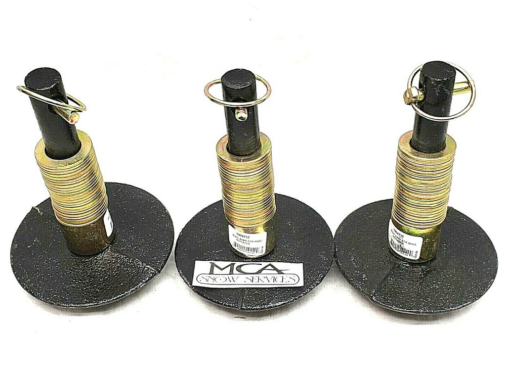 BOSS SNOW PLOW (3) SOLID CAST SHOE ASSEMBLYS MSC01570 MSC01501