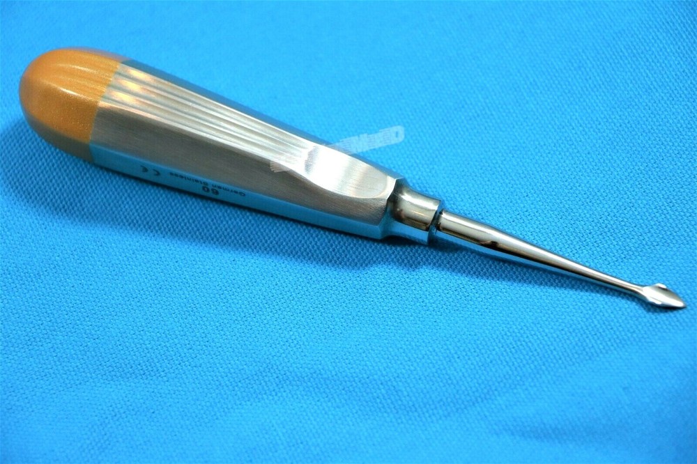 2 EA German Dental Tooth Surgery Straight Spade Concave Root Tip Elevator #60