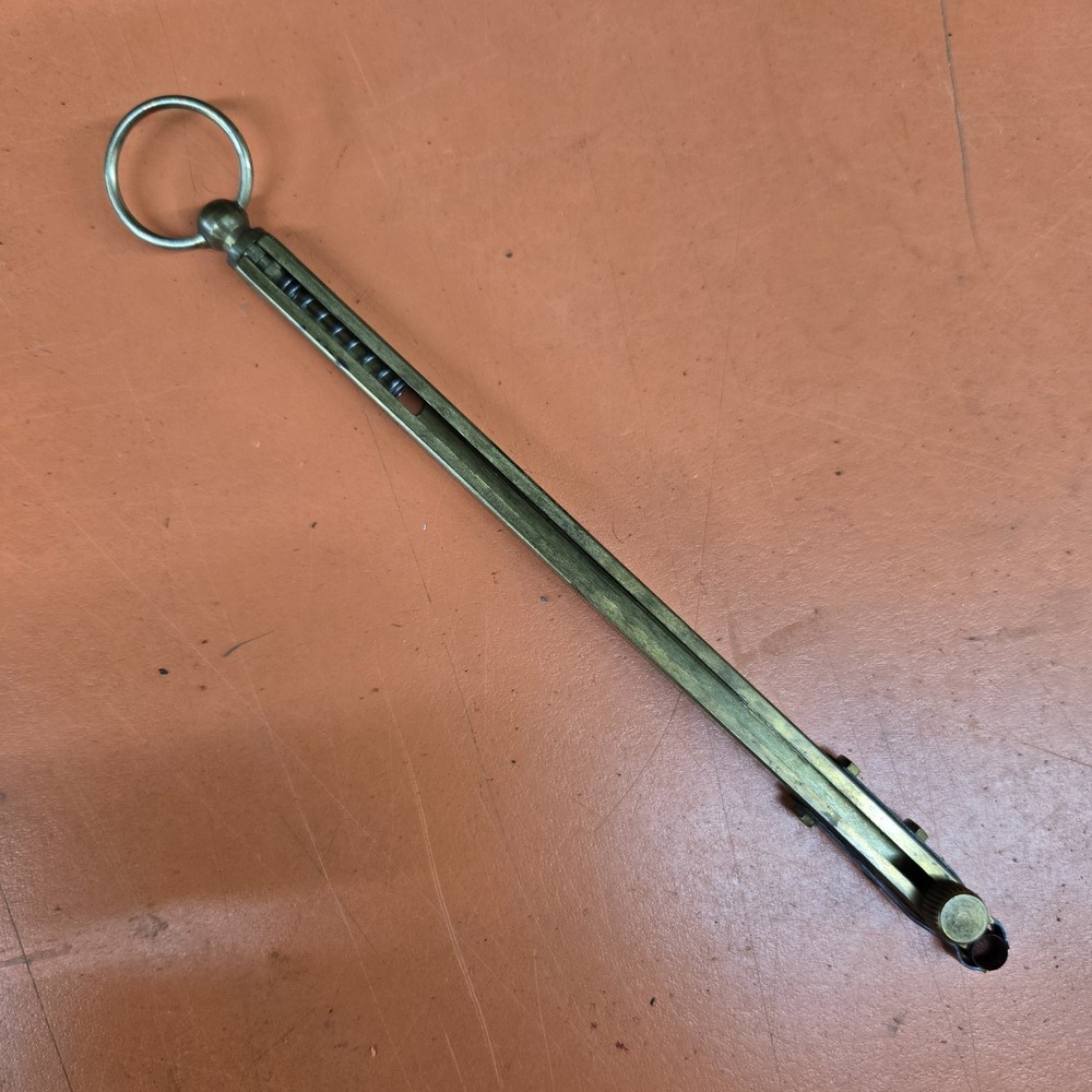 Vintage brass straight-line percussion capper muzzleloader black powder