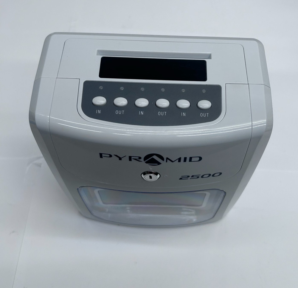 Pyramid Time Systems Small Business 2500 Time Clock Bundle-NO POWER CORD