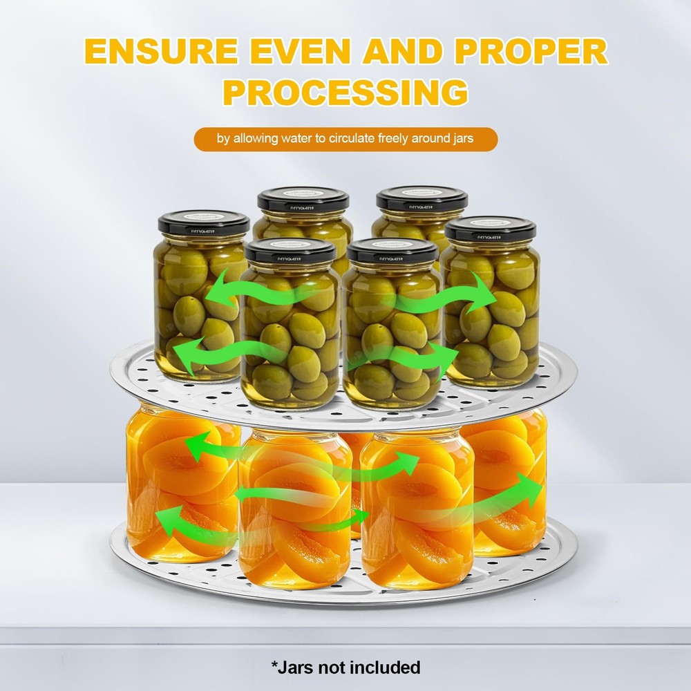 3 Pcs Pressure Canner Racks, 11-inch Pressure Cooker Rack, Stainless Steel Pr...