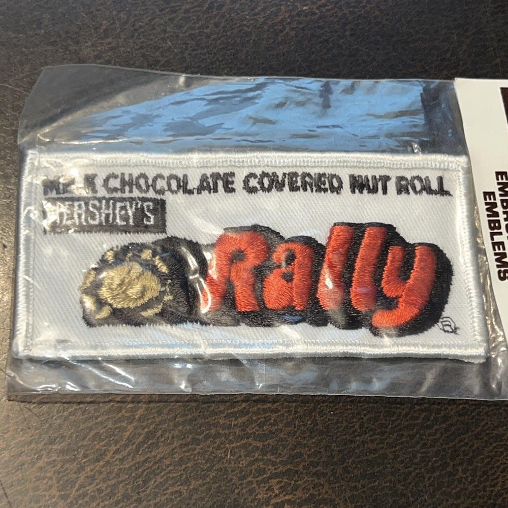 Vintage Hershey Candy Chocolate World Patch Rally Candy bar