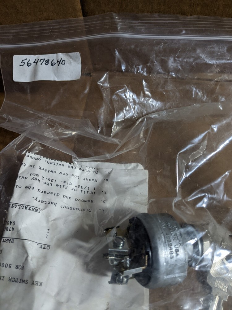 ADVANCE #5647860 KEY SWITCH for Floor Scrubbers