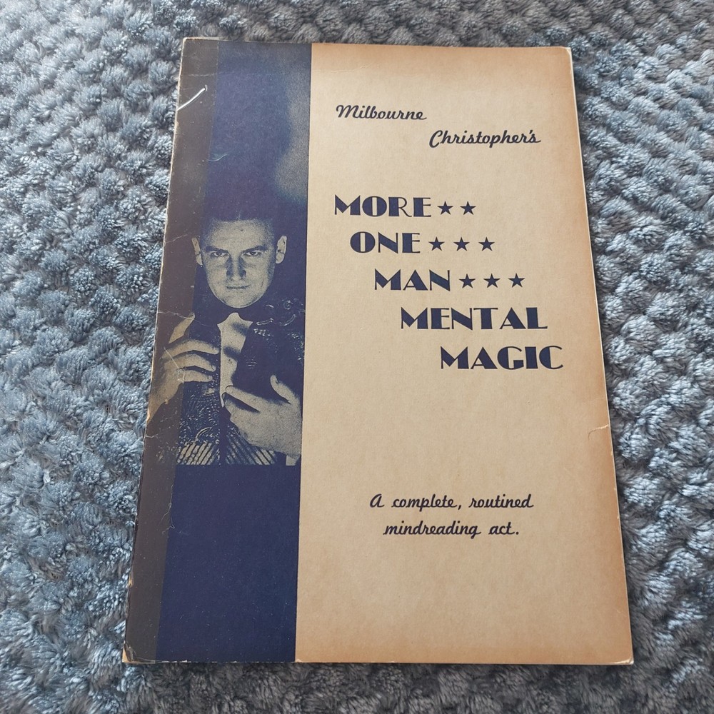 MORE ONE MAN MENTAL MAGIC Christopher, Milbourne Mindreading  Booklet