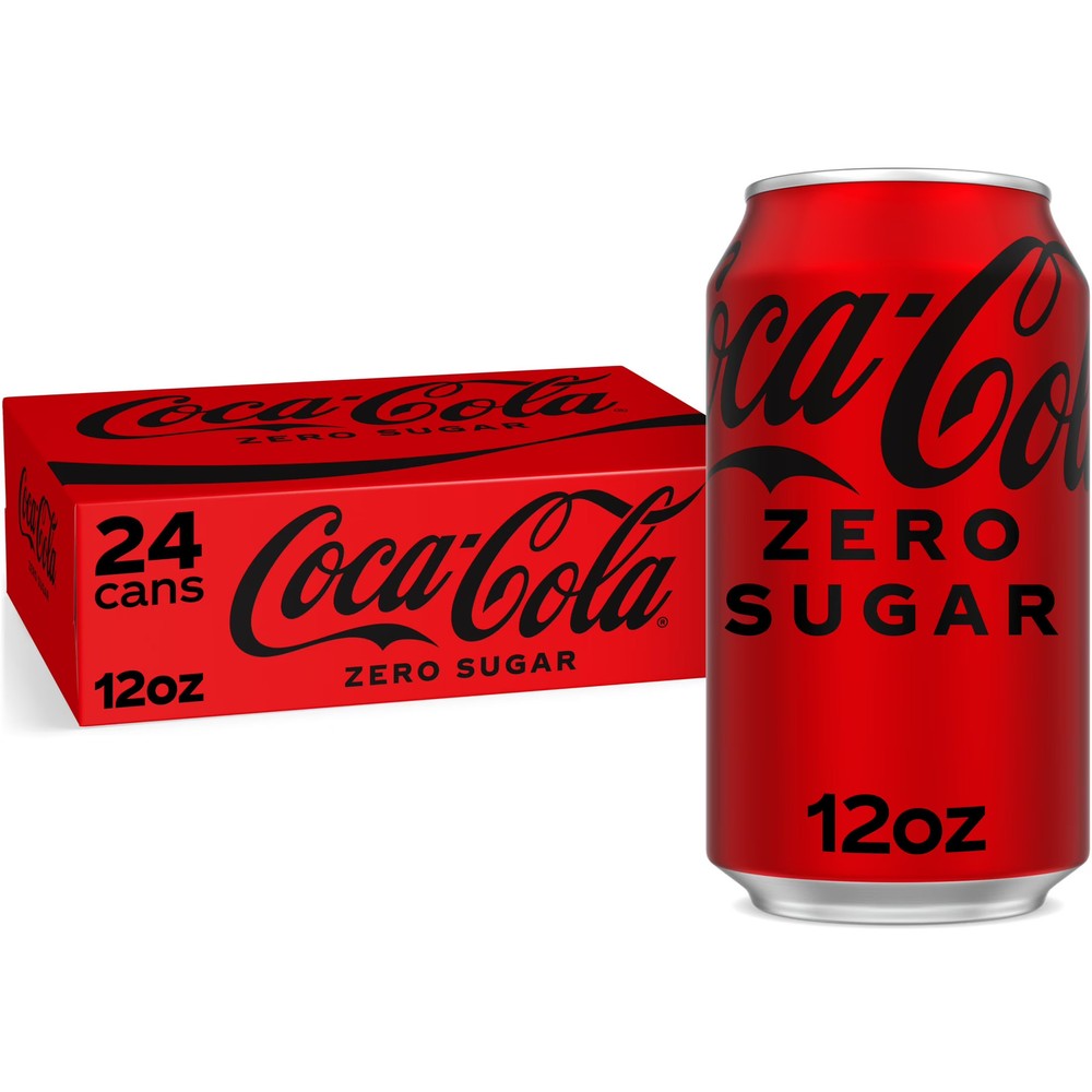 Coca Cola Zero Sugar Soda Pop Cans fl oz Pack