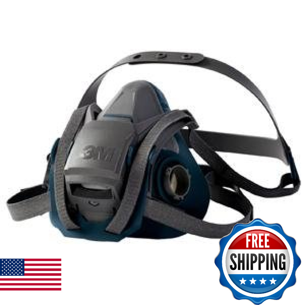 3M 6500 Rugged Comfort Half Mask Respirator Quick Latch System