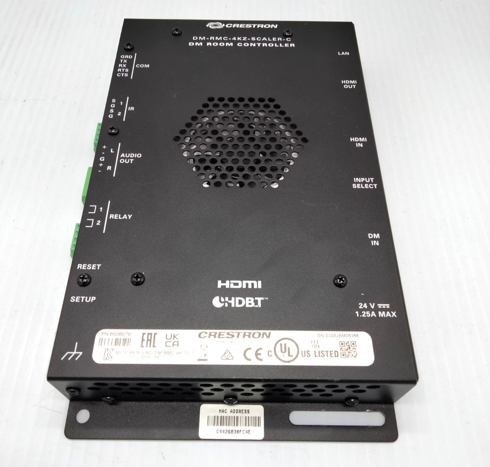 Crestron DM-RMC-4KZ-SCALER-C DM Room Controller w/ adapter
