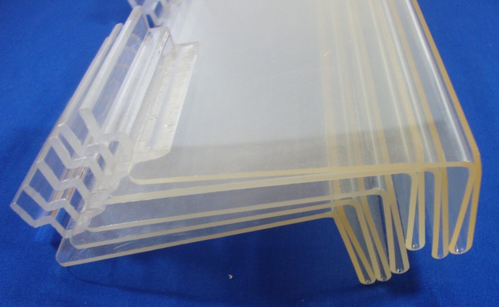 6 Clear Acrylic Plastic Shelves Retail Store Display For Slatwall Grid Panel