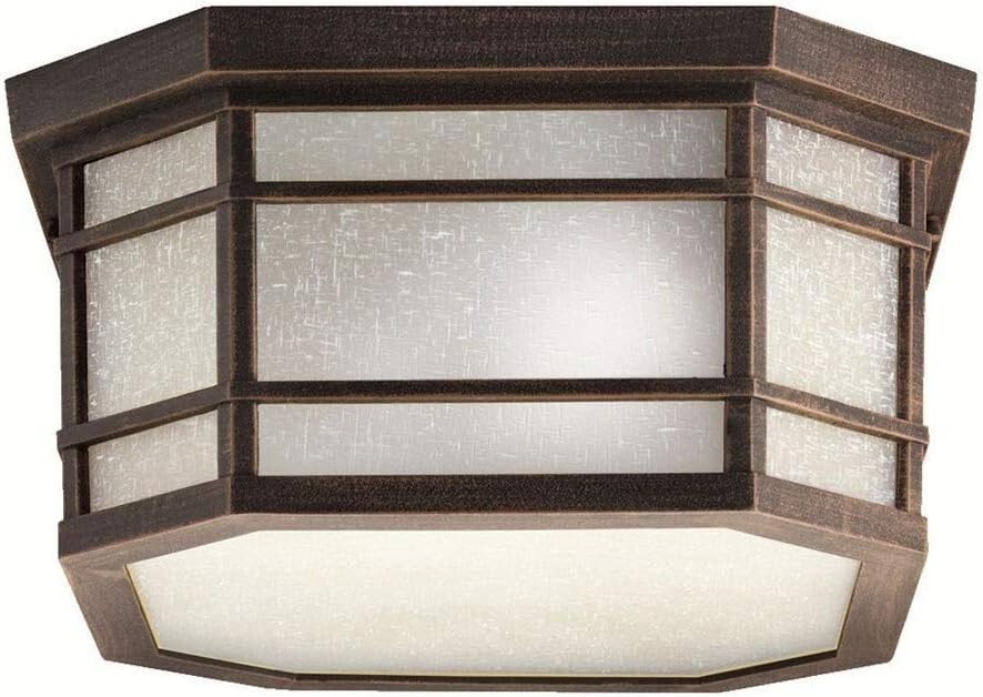 Kichler 9811PR Outdoor Ceiling 3-Light, Prairie Rock