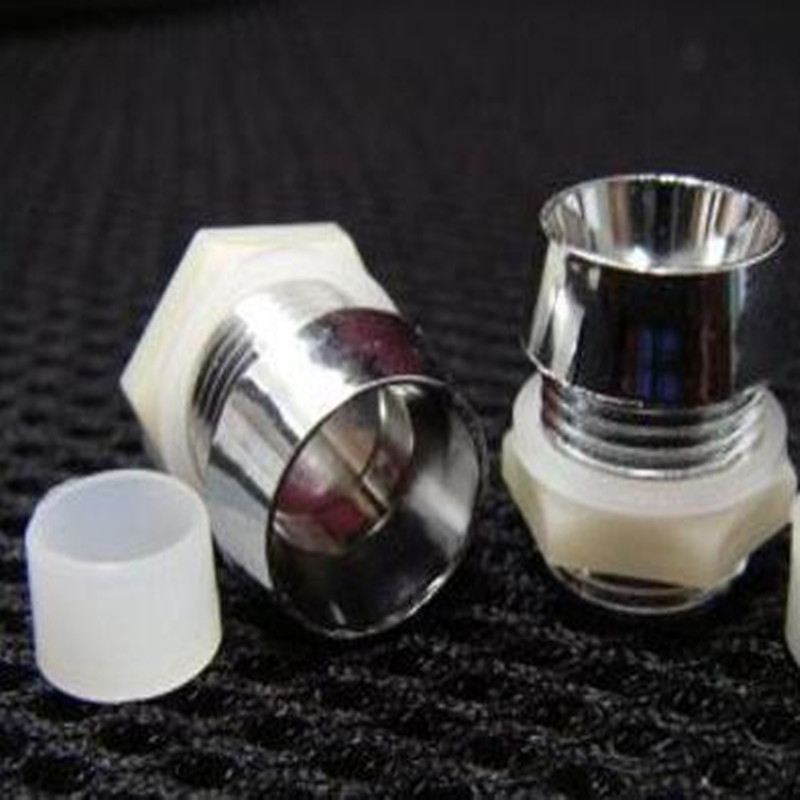 10 x Plastic Chrome Plated 8mm LED's Bezels,Holder,Case