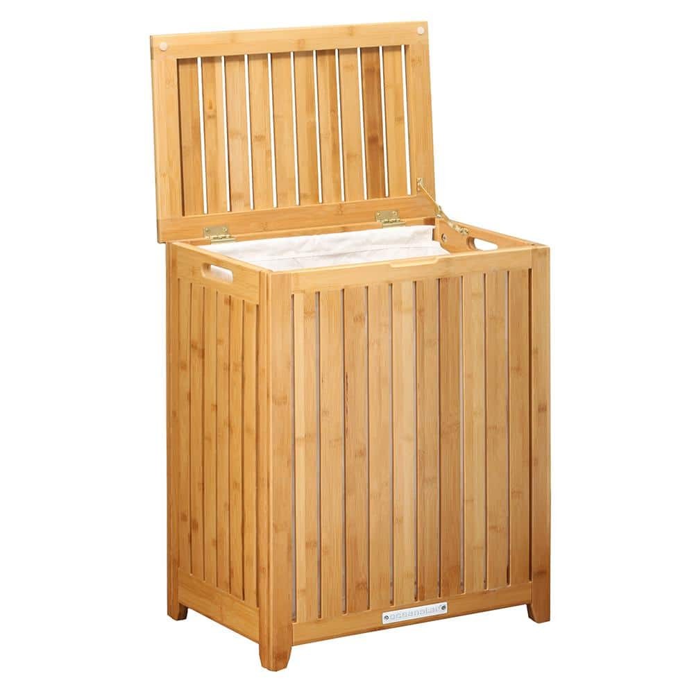 Spa-Style Bamboo Laundry Hamper
