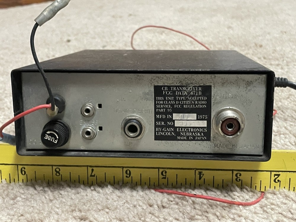 hy-gain CB Radio-23 Channel-untested-includes Microphone & Mounting Bracket