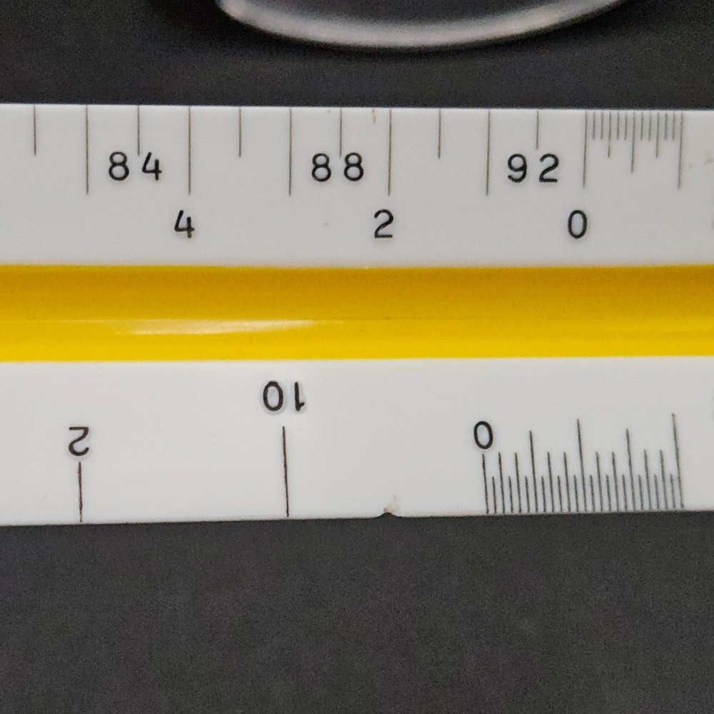 Vintage Dietzgen 1656 BP Triangular Scale Ruler Architecture Drafting