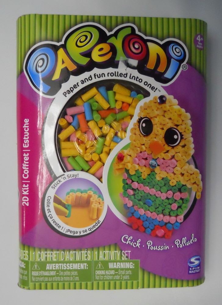 Spring Spin Master PAPERONI 2D Easter Chick Kit Rolled Paper Fun Craft Activity