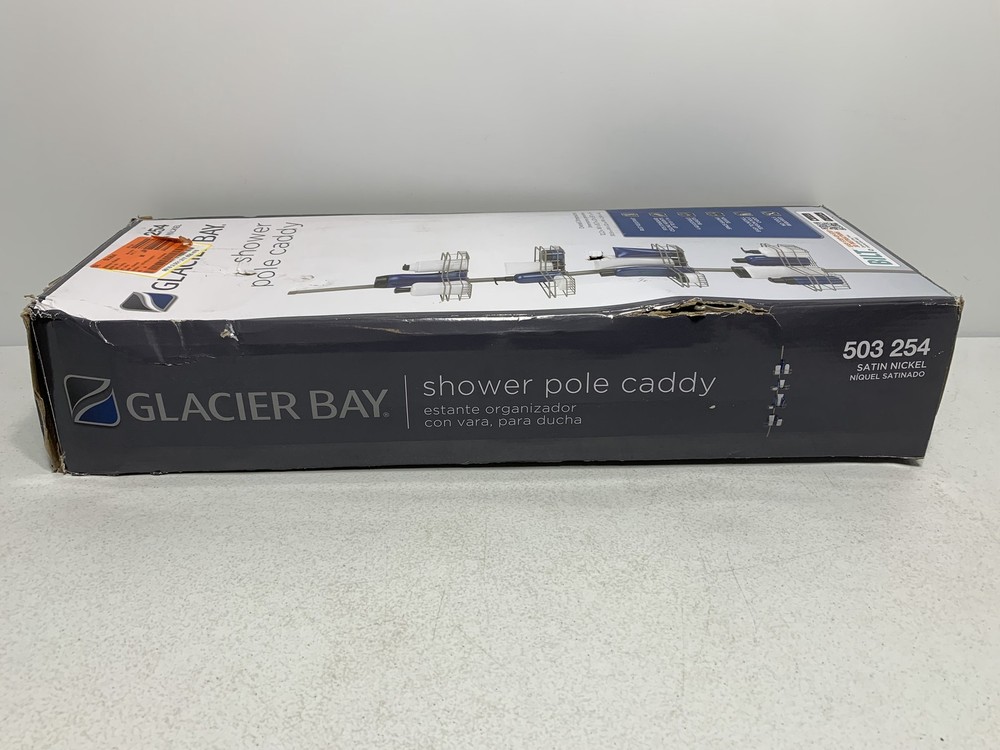 Glacier Bay 503 254 Shower Pole Caddy with Adjustable Baskets