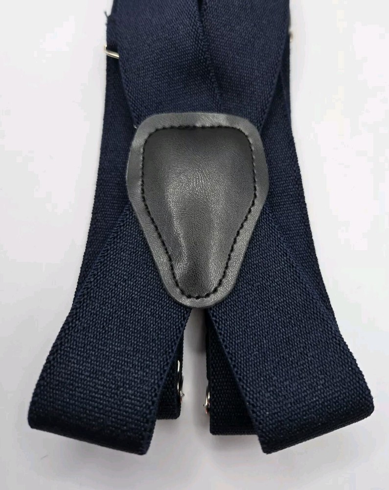 New Dockers Adjustable Elastic Solid Suspenders • Navy • Small-XLarge