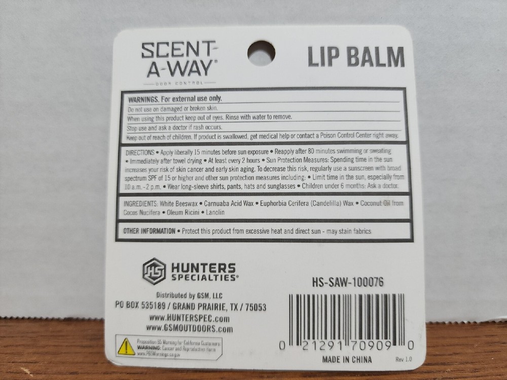 Hs Lip Balm Scent-A-Way Max 2-Pack E0613