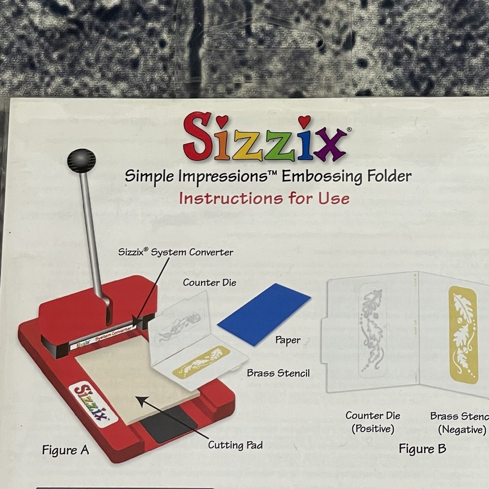 Sizzix Graduation Cap Simple Impressions Embossing Folder 2⅜x3⅜"