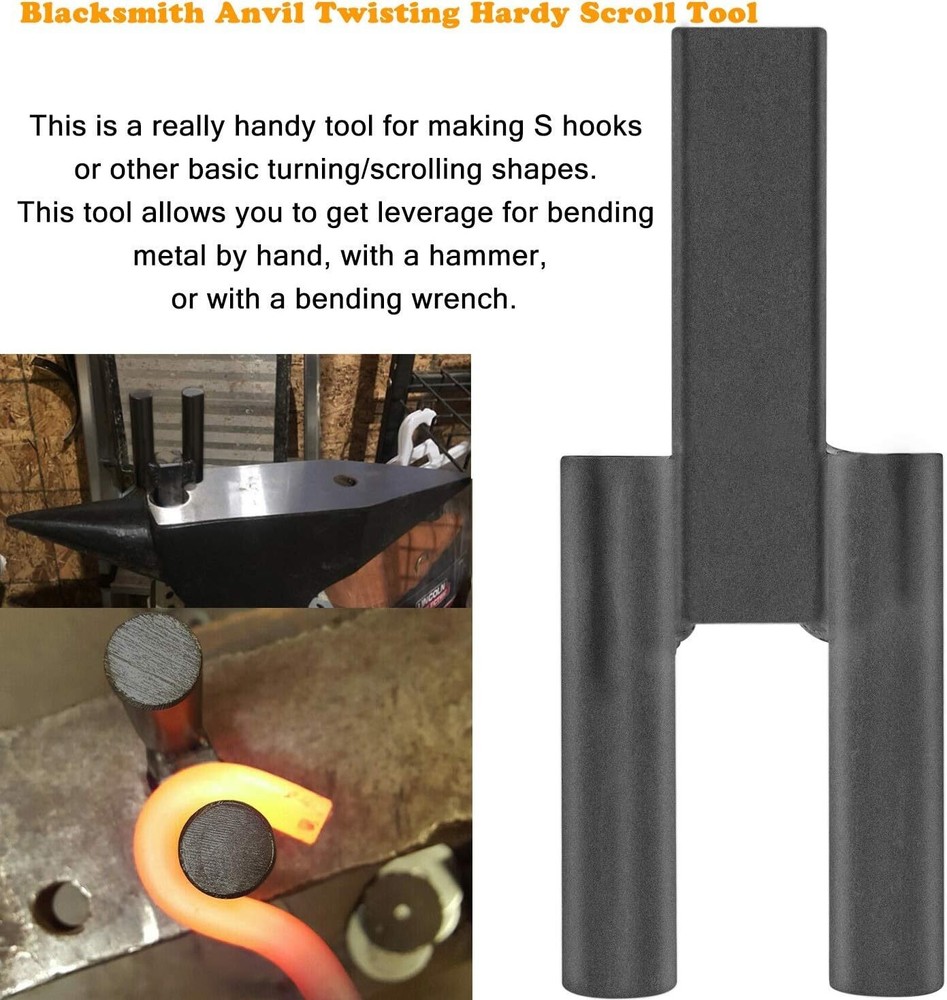 Creasing Stake Tool Hot Cut Tool, 1 Inch Blacksmith Anvil Hardy Tool Set (4PCS)