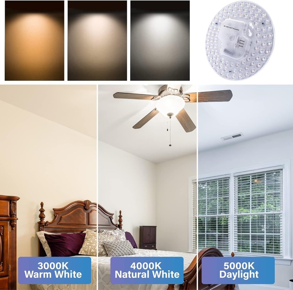 36W 2-Pack LED Light Engine: Dimmable Flush Mount with 3200 Lumens Brightness