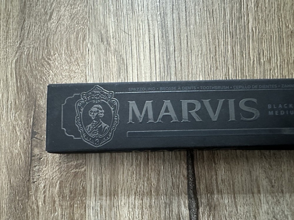 Marvis Italy Black Medium Bristle Toothbrush New
