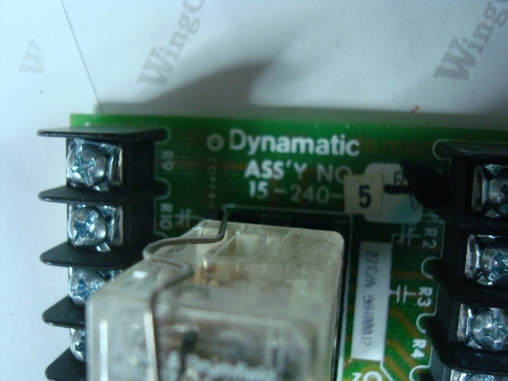 DYNAMATIC 15-240-5 RELAY CIRCUIT BOARD