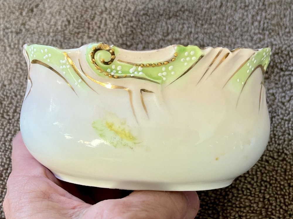 Handpainted Bone-China Creamer & Sugar Bowl. NipponStyle Design. PreOwned
