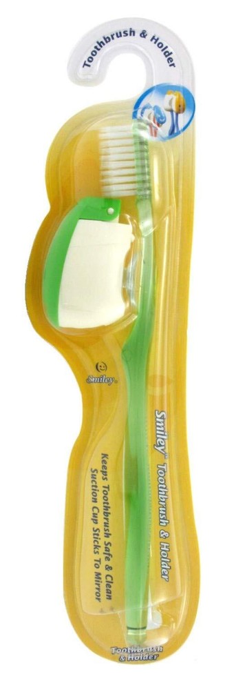 Smiley Holder & Toothbrush, Assorted