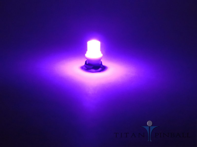 (10 Pack) - 6.3 Volt LED Bulb Flat Top 555 Base (T10) Pinball - RED
