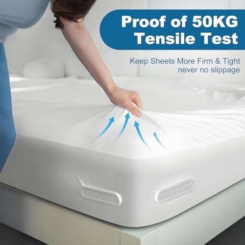 Bed Lock Sheet Holders Fit All Sheet Size, New Upgrade Sheet Straps Keep White