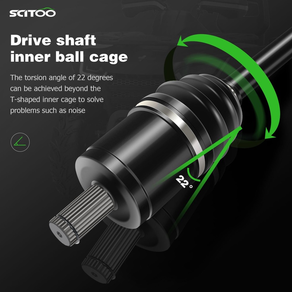 Pair Rear Left Right CV Axle for Arctic Cat Wildcat 1000 2012 2013 2014