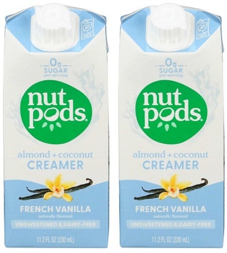 Nutpods Unsweetened Non-Dairy Creamer French Vanilla 2 Pack