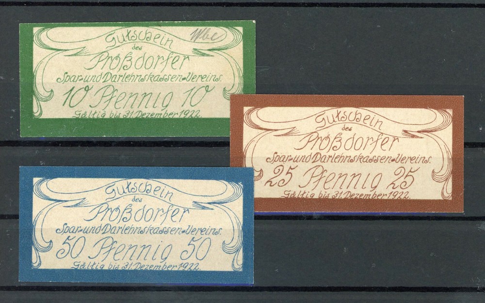 Prössdorf 3 Bills Emergency Money 2/19681