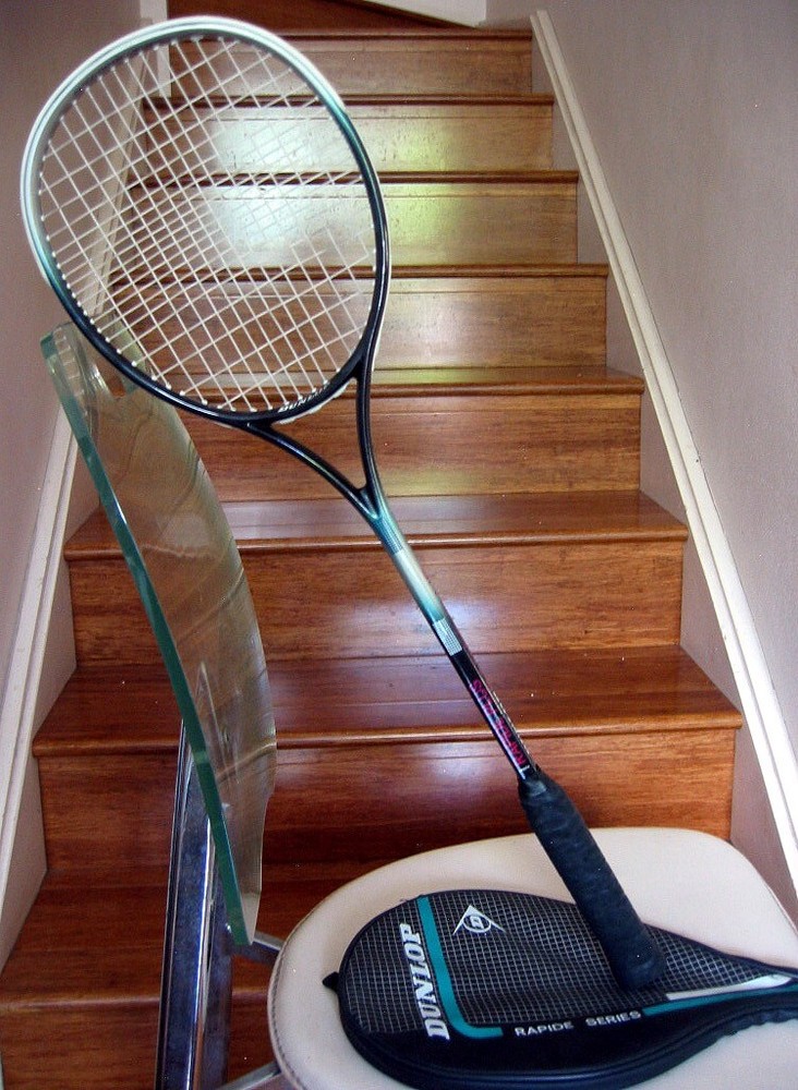 DUNLOP RAPIDE PLUS Squash Racket Semi Micro String System Used Sydney PU