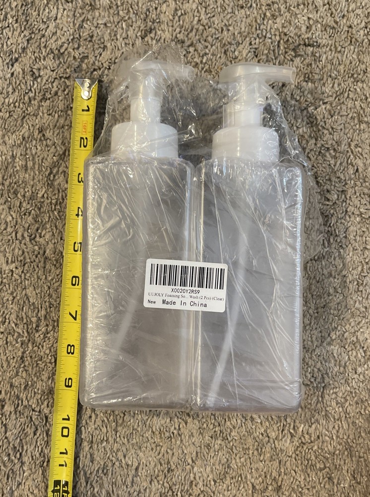 Soap Dispenser Bundle, 1 Wall Mount, 2 Separate Bottles (foaming) Keys /screws