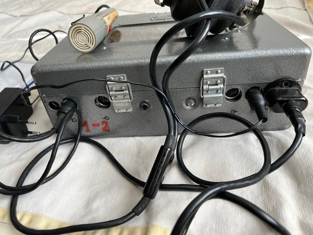 Vintage Soviet military dictaphone P-180M