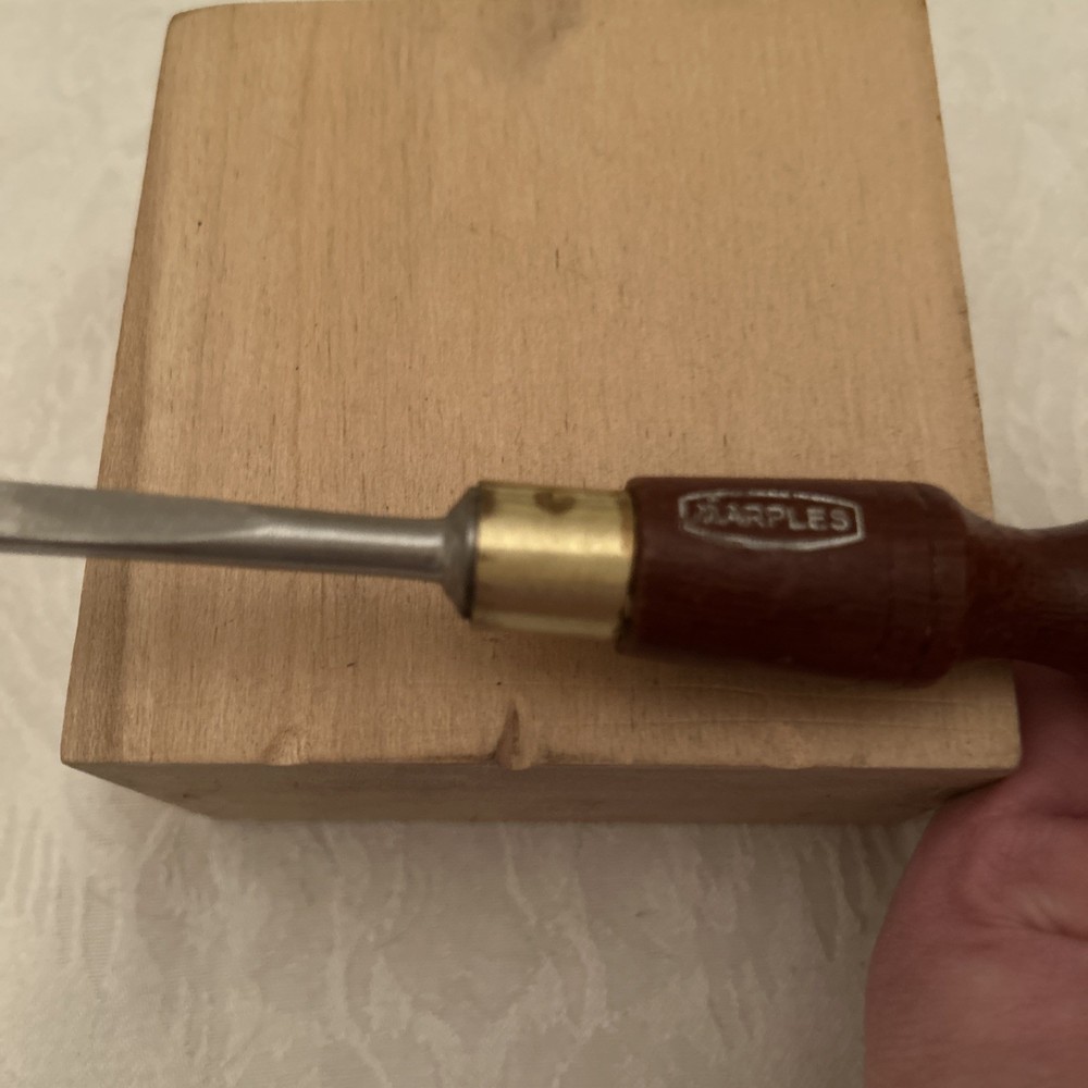 Marples # 1S / 8mm Straight Carving Chisel Excellent Condition Sharp