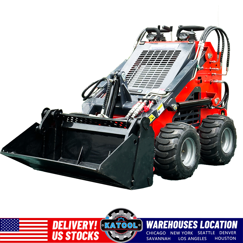 Motooltech Mini Skid Steer Track Loader 23 HP RATO Engine EPA Electric Start