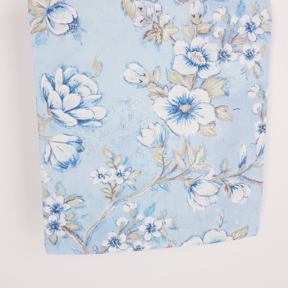 Peg Bag Handmade Sky Blue Floral Print Lined Laundry Clothes Peg Holder