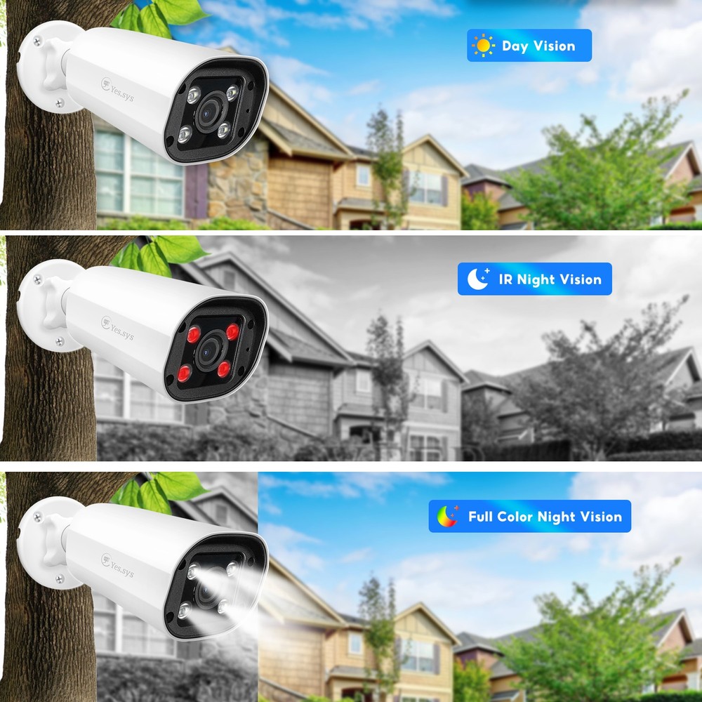 4MP HD POE IP Security Audio Bullet Camera Outdoor for Security for NVR
