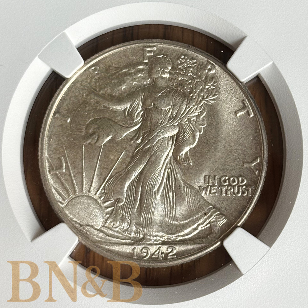 1942 Walking Liberty Half Dollar NGC MS64